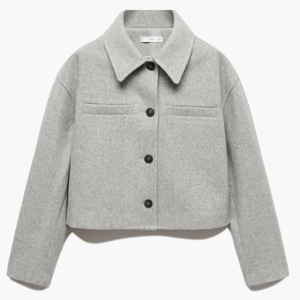 NWT Mango Oversize Boxy Crop Jacket